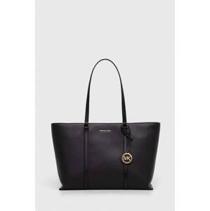 Kožna torba MICHAEL Michael Kors boja: crna