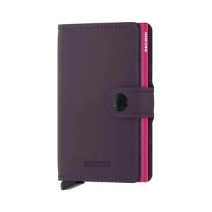 Kožni novčanik Secrid Miniwallet Matte Dark Purple-Fuchsia boja: ljubičasta