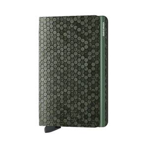 Kožni novčanik Secrid Slimwallet Hexagon Green boja: zelena