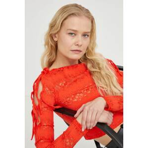 Bluza Won Hundred za žene, boja: crvena, bez uzorka, 2720-14223