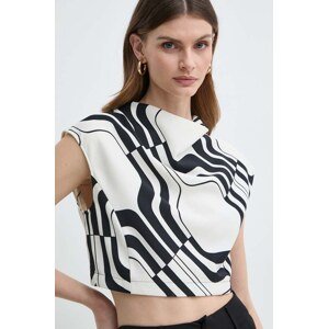 Bluza Marella za žene, boja: crna, s uzorkom, 2413161023200