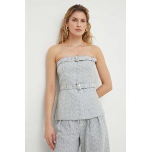 Bluza Gestuz za žene, boja: siva, melanž, 10908647