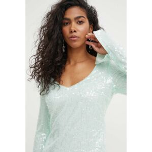 Bluza Rotate za žene, boja: zelena, bez uzorka