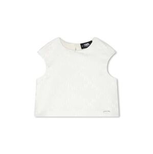 Dječja bluza Karl Lagerfeld boja: bež