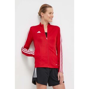 Dukserica za trening adidas Performance Tiro 23 boja: crvena, s aplikacijom