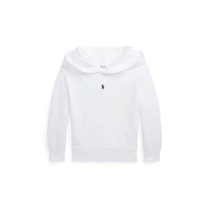 Dječja dukserica Polo Ralph Lauren boja: bijela, s kapuljačom, bez uzorka