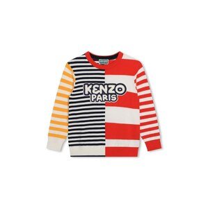 Dječji pamučni pulover Kenzo Kids boja: crvena, lagani