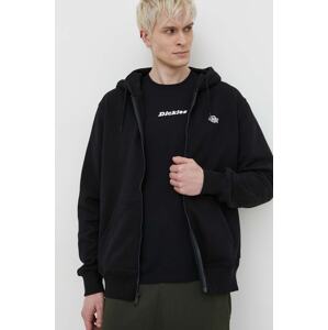 Dukserica Dickies SUMMERDALE ZIP THROUGH za muškarce, boja: crna, s kapuljačom, bez uzorka, DK0A4YQA