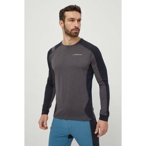 Dječja sportska majica dugih rukava LA Sportiva Beyond boja: siva, s tiskom, P51900999