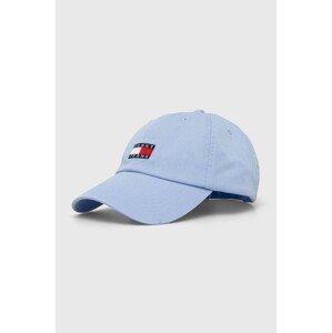 Pamučna kapa sa šiltom Tommy Jeans s aplikacijom, AW0AW15848