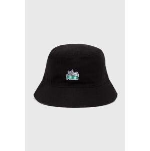 Pamučni šešir Puma Skate Bucket boja: crna, pamučni, 025133, 25133