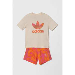 Dječji komplet adidas Originals boja: ružičasta