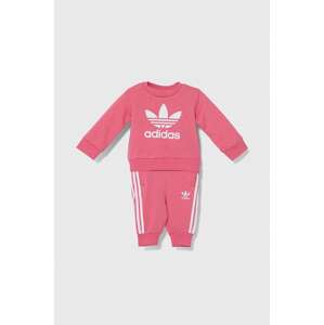 Trenirka za bebe adidas Originals boja: ružičasta