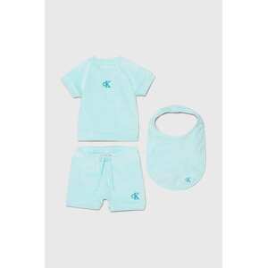 Komplet za bebe Calvin Klein Jeans boja: tirkizna