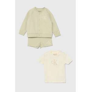 Komplet za bebe Calvin Klein Jeans boja: bež