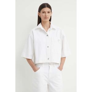 Traper jakna AERON CATANIA za žene, boja: bijela, za prijelazno razdoblje, oversize, AW24SSSH159451