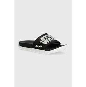 Dječje natikače adidas ADILETTE COMFORT STAR WARS K boja: crna