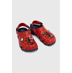 Dječje natikače Crocs TEAM SPIDERMAN ALLERAIN CLOG boja: crvena