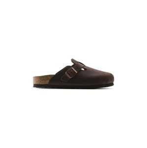 Natikače od nubuk kože Birkenstock Boston SFB boja: smeđa, 159713