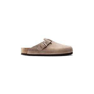 Natikače od nubuk kože Birkenstock Boston SFB boja: bež, 1019484