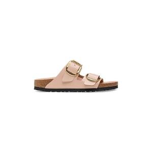 Kožne natikače Birkenstock Arizona Big Buckle za žene, boja: bež, 1026553