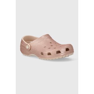 Natikače Crocs Classic Glitter Clog za žene, boja: ružičasta, 205942