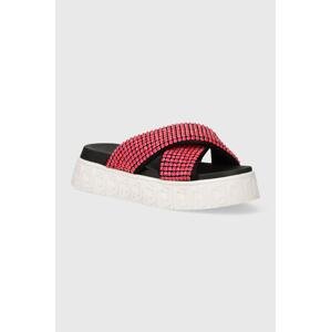 Natikače Liu Jo LOVELY SANDAL 02 za žene, boja: ružičasta, s platformom, BA4133TX421S16F1