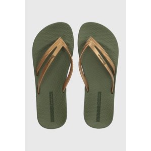 Japanke Ipanema BOSSA SOFT V za žene, boja: zelena, ravni potplat, 82840-AQ440