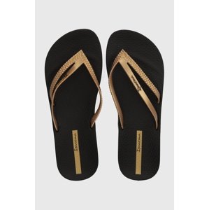 Japanke Ipanema BOSSA SOFT V za žene, boja: crna, ravni potplat, 82840-AQ444