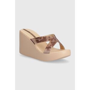 Natikače Ipanema HIGH FASHION za žene, boja: bež, klin peta, 83520-AQ407