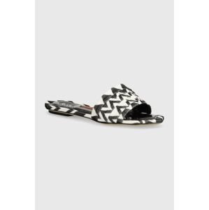 Natikače Missoni Gia Flat za žene, boja: crna, M32_022