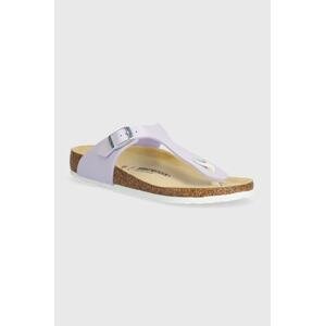 Dječje japanke Birkenstock Gizeh K BF Shiny Lizard boja: ljubičasta