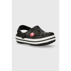 Dječje natikače Crocs CROCBAND CLOG boja: crna