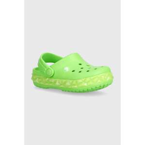 Dječje natikače Crocs Geometric Glow Band boja: zelena