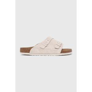 Natikače od brušene kože Birkenstock Zürich za muškarce, boja: bež, 1025028