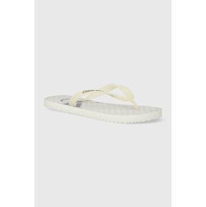 Japanke Calvin Klein Jeans BEACH SANDAL GLOSSY za muškarce, boja: bijela, YM0YM00952