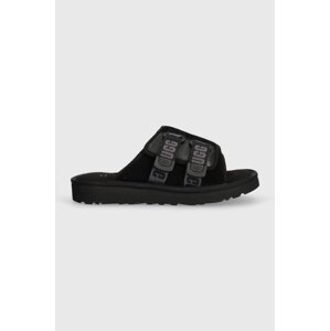 Kožne natikače UGG Goldencoast Strap Slide za muškarce, boja: crna, 1142730