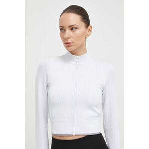 Dukserica za trening Calvin Klein Performance boja: bijela, bez uzorka