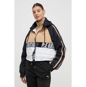 Jakna P.E Nation za žene, boja: bež, za prijelazno razdoblje, oversize