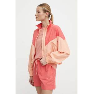 Sportska jakna Casall Color Block boja: narančasta, za prijelazno razdoblje, oversize