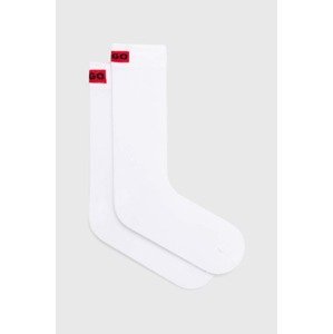 Čarape HUGO 2-pack za žene, boja: bijela