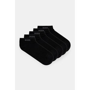 Čarape BOSS 5-pack za žene, boja: crna, 50514840