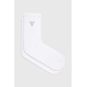 Čarape Guess za žene, boja: bijela
