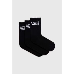 Čarape Vans 3-pack za žene, boja: crna