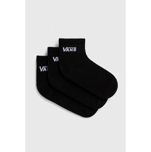 Čarape Vans 3-pack za žene, boja: crna