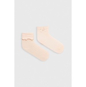 Čarapice za bebe United Colors of Benetton 2-pack boja: narančasta