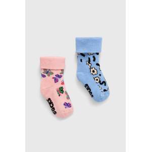 Dječje čarape Happy Socks Kids Butterfly Baby Terry Socks 2-pack boja: ružičasta