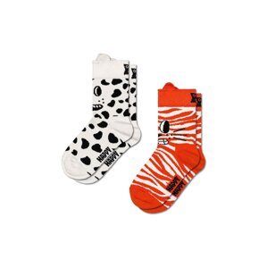 Dječje čarape Happy Socks Kids Cat & Dog Socks 2-pack boja: bijela