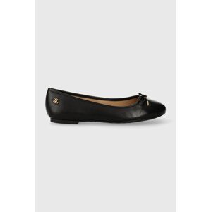 Kožne balerinke Lauren Ralph Lauren Jayna boja: crna, 802940603001