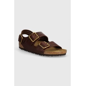 Kožne sandale Birkenstock Milano Bold Gap za muškarce, boja: smeđa, 1023595